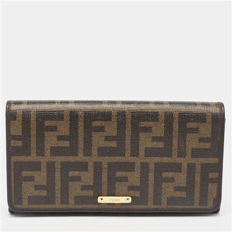 continental wallet fendi|fendi zucca long wallet.